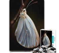 Puzzle Papier pour Adultes Delicate White Butterfly 1000pcs (52x38cm) | Choisissez cette activité puzzle du w nd autour d’une table, pour un défi satisfaisant.