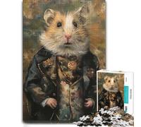 Puzzle Papier pour Adultes Elegant Gentleman Hamster 1000pcs (70x50cm) | Activité puzzle du w nd pendant les soirées calmes, pour un défi satisfaisant.