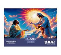 Puzzle Papier Recyclé 1000 Pièces Religion Jésus - Disciple Vibrant Spirituel Jeu Difficile Décoration Murale Maison Cadeau 52x38cm