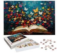 Puzzle Papillon 6000 Pièces Adultes, Puzzle 6000 Pièces pour Adultes et Enfants à Partir de 14 Ans, Livre Puzzles Bois de Qualité Supérieure avec Une Boîte d'emballage Exquise, Cadeaux de Noël H-2616