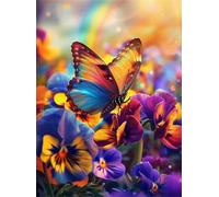 Puzzle Papillon Fleur Soleil de 2000 Pièces pour Adultes, Puzzles 2000 pièces Adultes, Jigsaw Puzzle d'art pour Défi, Puzzles Coloré à Faire soi-même pour la Décoration de la Maison