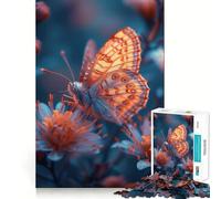 Puzzle Papillon Néon pour Adolescents 1000 Pièces Jeu de Logique Fine Doux et Détendu Bords Nets Cadeau Premium (50x75cm)