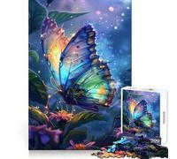 Puzzle Papillon psychédélique pour Adolescents 1000 pièces Pure Logic Toy Quiet Calm Clean Cut Décoration Murale 50x75cm