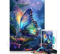 Puzzle Papillon psychédélique pour Adolescents 1000 pièces Pure Logic Toy Quiet Calm Clean Cut Décoration Murale 50x75cm