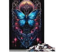 Puzzle Papillons Artistiques DIY Jeu Puzzle en Carton Premium pour Femmes Hommes Cadeaux de Noël 1000 pièces (75x50cm)