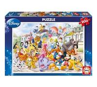 Puzzle Parade Des Heros Disney 200 Pieces - Enfant - Educa 101 Dalmtatiens - Aladdin - Belle Et Clochard - Baloo - Mowgli - Pocahontas