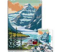 Puzzle Parc National des Glaciers pour Adultes 1000 pièces, Jeu Stimulant et Jeu Familial idéal comme Cadeau pour Toute la Famille 50x75cm