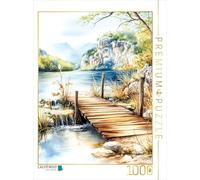Puzzle · Parcs nationaux des Lacs de Plitvice | 1000 pièces · Format assemblé 64 × 48 cm · CALVENDO Puzzle