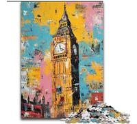 Puzzle Paris Londres pour Adolescents 1000 pièces, adapté aux 14 Ans et Plus Amusement en Famille Idéal comme Cadeau pour Toute la Famille (50x75cm)