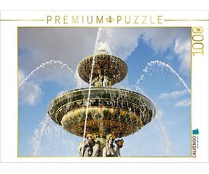 Puzzle · Paris, Place de la Concorde | Fontaine des Fleuves · 1000 pièces · Format assemblé 64 × 48 cm · CALVENDO Puzzle