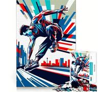 Puzzle Parkour WPAP Coloré 1000 Pièces pour Adultes Jeu de Réflexion et Détente Cadeau Premium Sharp Edge (50x75cm)