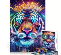 Puzzle Party Tiger 1000 pièces pour Adultes et Adolescents Jeu de réflexion Anti-Stress (50x75cm)
