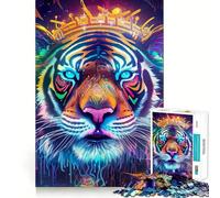 Puzzle Party Tiger 1000 pièces pour Adultes et Adolescents Jeu de réflexion Anti-Stress (50x75cm)