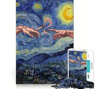 Puzzle Pass Joint Nuit étoilée 1000 pièces pour Adolescents Puzzle cérébral Relaxant Cadeau de qualité supérieure (38x52cm)
