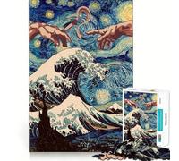 Puzzle Pass Joint Nuit étoilée pour Adolescents 1000 pièces Développement de la mémoire Design Calme et Relaxant Cadeau Classique à Assembler (38x52cm)
