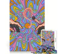 Puzzle Pass Joints Hands of God 1000 pièces pour Adolescents Améliore la mémoire Loisirs calmes Bordure précise Cadeau d'anniversaire (38x52cm)