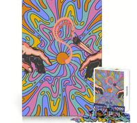Puzzle Pass Joints Hands of God 1000 pièces pour Adultes, Jeu cérébral Relaxant, Cadeau de qualité supérieure Sharp Edge (38x26cm)