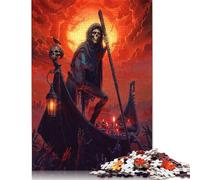 Puzzle Passeur des Enfers 500 pièces Puzzle Adulte Puzzles en Bois pour Adultes Adolescents Adolescent Homme Femme Cadeau 500 pièces (52x38cm)