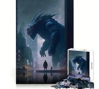 Puzzle Passif Kaiju de 1000 pièces pour Adolescents Un pour développer sa mémoire, se détendre et s'amuser (50x75cm)