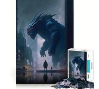 Puzzle Passif Kaiju de 1000 pièces pour Adolescents Un pour développer sa mémoire, se détendre et s'amuser (50x75cm)