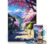 Puzzle Pastel Fuji pour Adolescents, 1000 pièces, Jeu de logique Solide, Plaisir partagé, Bords Nets, Joli Cadeau (38x26cm)