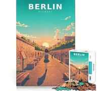 Puzzle Pastel Silence au Mur de Berlin pour Adolescents, 1000 pièces, Jeu de logique et d'habileté, découpe précise, Cadeau de Noël (38x26cm)