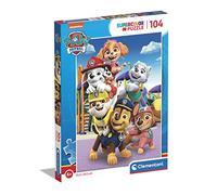 Clementoni Puzzle Pat Patrouille 104 pièces pour 6-8 ans Supercolor 48,5×33,5 cm carton recyclé FSC