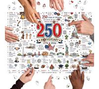 Puzzle patriotique 250ème - American Heritage Design, défi de 1000 pièces, édition commémorative 1776-2026 avec fonction de divertissement pédagogique, décoration de jeux patriotiques pour l'école à