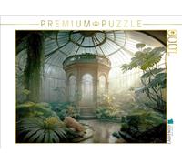 Puzzle · Pavillon de Verre Exclusif dans Le Jardin d' ER | Oasis de nature · 1000 pièces · Format assemblé 64 × 48 cm · CALVENDO Puzzle