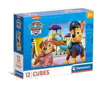Clementoni Puzzle Paw Patrol - Cube Supercolor, 12 pièces, 3-5 ans, Fabriqué en Italie, 41194