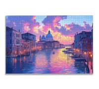 Puzzle Paysage 2000 Pièces Adultes, Puzzle 2000 Pièces pour Adultes et Enfants à Partir de 14 Ans, Venise Puzzles Bois de Qualité Supérieure avec Une Boîte d'emballage Exquise, Cadeau Femme, -1277