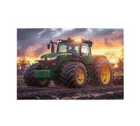 Puzzle Paysage 5000 Pieces Tracteur Grande Taille Puzzle Adulte en Bois avec Boîte et Affiche, Jeu Amusant/Coloré/Stimulant und Loisirs Créatifs Adultes, Decoration Homme/Femme Cadeau 1T-1583