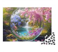 Puzzle Paysage beauté en Bouteille - Jeu de Puzzle pour Toute la Famille - Idée Cadeau pour Hommes et Femmes - Unique - 300 pièces (40x28cm)
