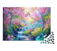 Puzzle Paysage Beauté en Bouteille - Jeu de Puzzle Stimulant pour Les familles - Idéal pour la décoration intérieure - Très Difficile - 300 pièces (40x28cm)