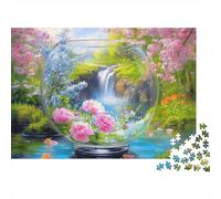 Puzzle Paysage Beauté en Bouteille - Jeu de Puzzle très intéressant, idéal pour divertir Toute la Famille - 300 pièces (40x28cm)