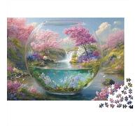 Puzzle Paysage Beauté en Bouteille - Jeu éducatif - Défi - Cadeau pour Adultes et Enfants à partir de 14 Ans - 1000 pièces (75x50cm)