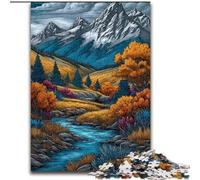 Puzzle Paysage d'automne 1000 pièces pour Adultes et Adolescents, Jeux Amusants Chaque pièce est Unique - Jeu Familial Stimulant 26x38cm