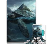 Puzzle Paysage de l'île de la Tortue 1000 pièces pour Adolescents, Anti-Stress, défi Difficile à Offrir en Cadeau à Toute la Famille 38x26cm