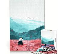 Puzzle Paysage de Panda pour Adultes, 1000 pièces, Jeu intellectuel apaisant, décoration Murale de qualité (38x52cm)