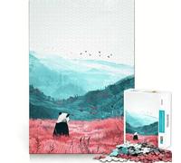 Puzzle Paysage de Panda pour Adultes, 1000 pièces, Jeu intellectuel apaisant, décoration Murale de qualité (38x26cm)