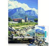 Puzzle Paysage de Robben Island pour Adolescents, 1000 pièces, Jeu de réflexion, Divertissement Doux, Design à Assembler, Cadeau de qualité supérieure (50x75cm)