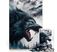 Puzzle Paysage de Wolf Mountain pour Adolescents, 1000 pièces, Concentration, détente, Assemblage Facile, (38x52cm)