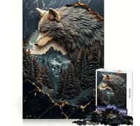 Puzzle Paysage de Wolf Mountain pour Adolescents, 1000 pièces, Concentration, détente, Assemblage Facile, (38x52cm)
