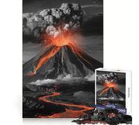 Puzzle Paysage d'éruption volcanique 1000 pièces pour Adolescents, développement de la réflexion, Loisirs et Plaisir, Bords Nets, Cadeau d'hiver (50x75cm)
