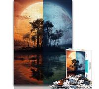 Puzzle Paysage Fantastique 1000 Pièces pour Adultes et Adolescents, Assemblage de Motifs Amusant à la Maison, Cadeau d'anniversaire, Cadeaux de Voyage 38x26cm