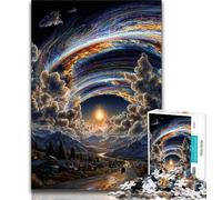 Puzzle Paysage Fantastique 1000 Pièces pour Adultes, Jeu Familial Anti-Stress, Défi Difficile, Cadeaux Secret du Père Noël (75x50cm)
