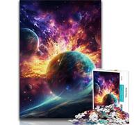 Puzzle Paysage Fantastique 1000 Pièces pour Adultes, Jeu Familial Anti-Stress Défi Difficile Cadeaux Secrets du Père Noël 50x75cm