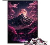 Puzzle Paysage Japonais Néon 1000 Pièces pour Adultes et Adolescents, Convient aux 14 Ans et Plus Décoration Murale Cadeau d'anniversaire de Noël (26x38cm)
