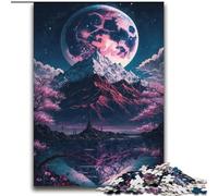 Puzzle Paysage Japonais Néon 2000 pièces pour Adultes et Adolescents, Jeu Stimulant et éducatif en Famille pour Anniversaire et Noël (70x100cm)
