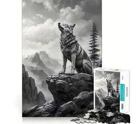 Puzzle Paysage Loup-Garou 1000 pièces,Jeu de réflexion,pièces précises et sans Couture,activité Amusante en Famille (38x52cm)